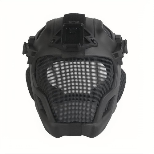 WOSPORT W23 HELMET WITH STEEL MESH BLACK, When the whistle blows and the first BB flies, the W23 Tactical Helmet has your back